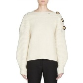 【3折】Acne Studios 今年秋冬新款露肩毛衣 白色 中号 $240（约1748元）