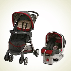 Amazon.com：Graco 葛莱 FastAction 婴儿推车+汽车座椅旅行组合