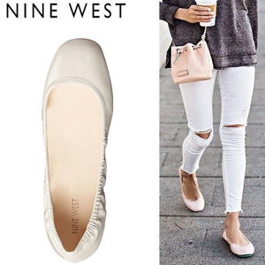 Nine West 玖熙 女款圆头糖果色平底鞋