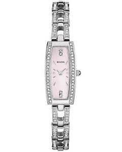 Bulova 宝路华 水晶珍珠母贝时尚女表