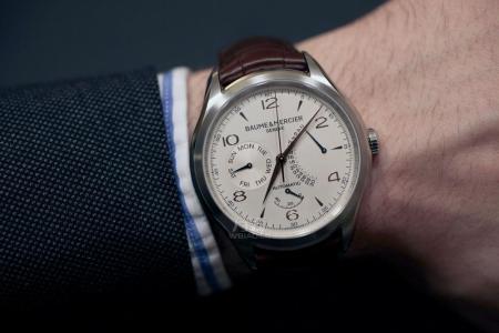 万表网￥31647！Baume & Mercier 名仕 克里顿系列 男款自动机械腕表 MOA10149