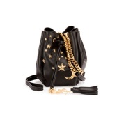 Saint Laurent 小号Monogram星辰水桶包黑色 $975（约6964元）