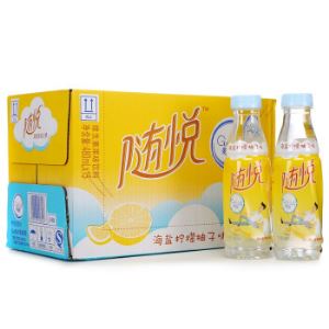 【京东超市】达能随悦海盐柠檬柚子味维生素饮料480ml*15瓶 整箱