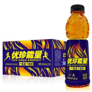 【京东超市】优珍能量 γ-氨基丁酸型 功能饮料 600ml*15瓶/箱 维生素强化风味饮料