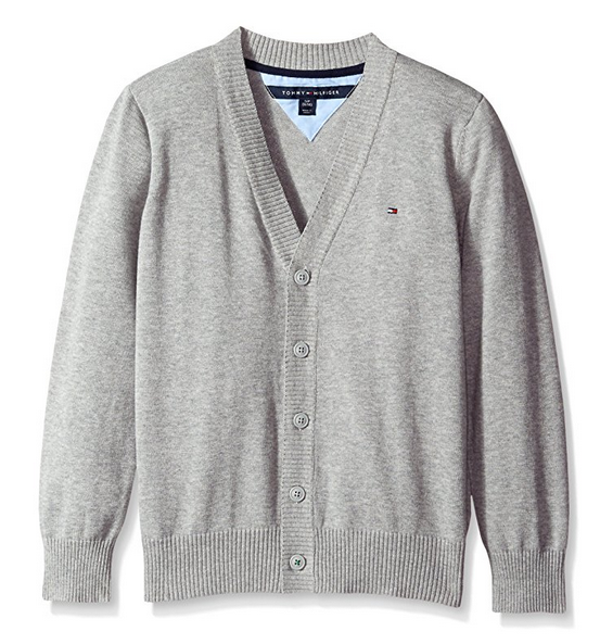 大码成人可穿！Tommy Hilfiger 男童针织开衫