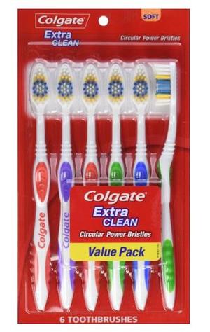 Colgate 高露洁 Extra Clean 牙刷6支装