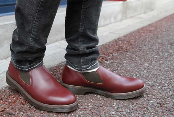 小码！Dr. Martens 男士真皮休闲鞋