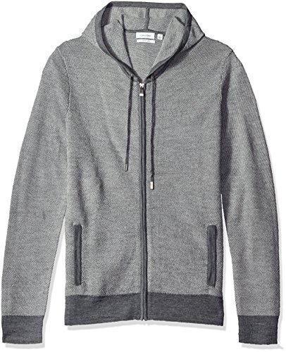 Calvin Klein Merino Twill 男款美利奴羊毛休闲帽衫