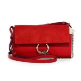 Chloe 迷你Faye 麂皮肩包 $795（约5649元）