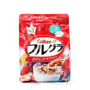 Calbee 卡乐比 水果颗粒冲饮燕麦片800g