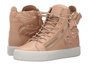 Giuseppe Zanotti 女士裸色翅膀高帮运动鞋