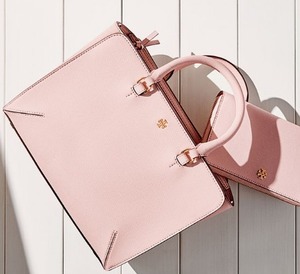 Tory Burch ROBINSON系列小号粉嫩手袋立减近$120