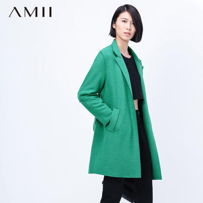 ￥105.00 2016冬新品优雅宽松中长款圈圈羊毛呢子翻领外套11571101价格_品牌_图片_评论-当当网
