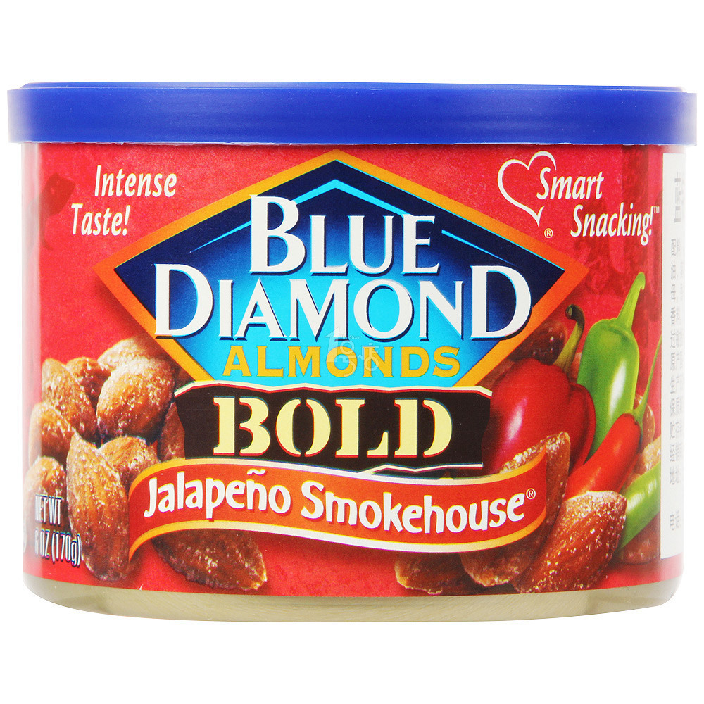 Blue Diamond 蓝钻石牌 墨西哥胡椒风味 烟熏扁桃仁 170g*2件 19.5元（买一赠一）