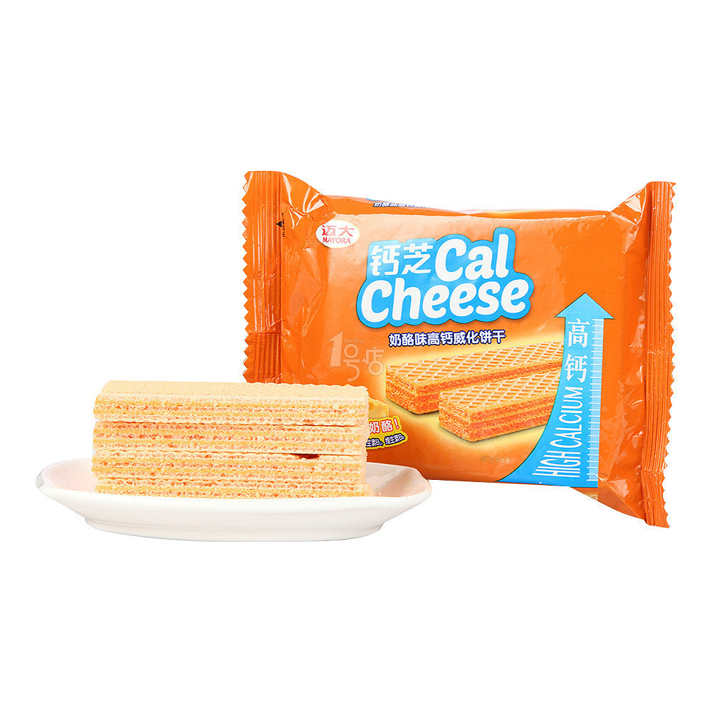 限华东，凑单品： Calcheese 钙芝 奶酪味高钙威化饼干 58.5g 1元，限50件