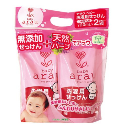 亲皙（ARAU） 无添加儿童洗衣液720ml*2 日本最受妈妈支持洗衣液类产品第一名 ￥38