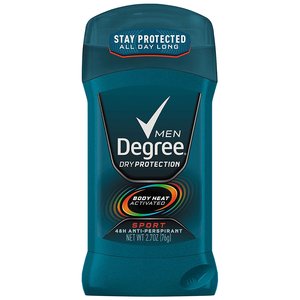 Degree男士止汗除臭剂 运动款 2.7盎司(6个装)
