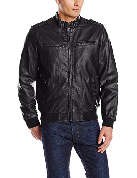 Levi's 李维斯 Bomber 男士仿皮机车夹克