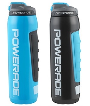 Powerade Premium 挤压运动水壶 两个装