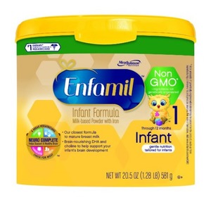 Enfamil 美赞臣一段婴儿配方奶粉4罐装-不含转基因成分