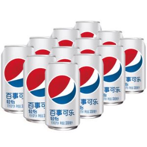 PEPSI 百事 百事可乐 轻怡 可乐型汽水 330mL*12罐*2件
