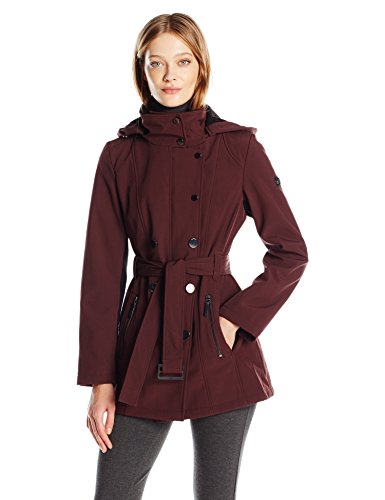 L码！Calvin Klein Softshell Trench 女士软壳夹克