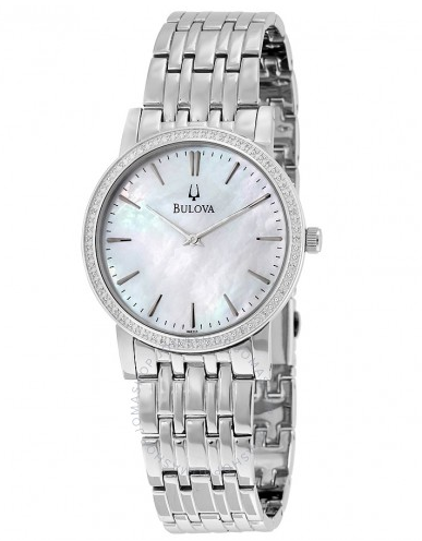 BULOVA 宝路华 Classy 96E110 女士镶钻时装腕表