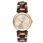 Michael Kors 经典玳瑁表带36mm女士时尚手表 $105（约1086元）