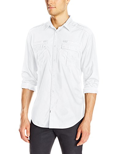 M码！Calvin Klein Jeans 男士休闲长袖衬衫