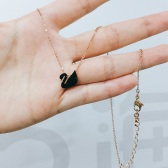 礼物首选||Swarovski 施华洛世奇 黑天鹅水晶项链 $57.04（约415元）