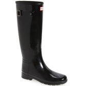 Hunter 经典高筒时尚黑色雨靴 $107.2（约776元）