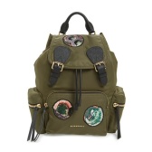 Burberry 17年春夏新款 墨绿色 尼龙后背包 $1495（约10623元）