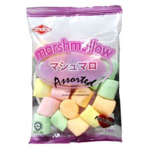 喜薇麦乐 多色圆形棉花糖 香草味 100g*10件
