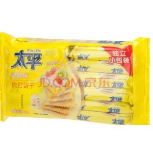 【京东超市】太平 梳打饼干 奶盐口味 300g(新老包装随机发货)