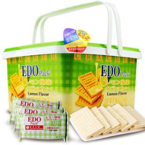 【京东超市】EDO pack 柠檬风味夹心苏打饼干600g