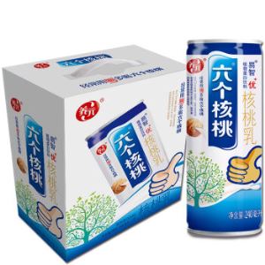 养元 六个核桃 易智优 240ml*12罐*2件+核桃乳 植物蛋白饮料180ml*8罐*1件