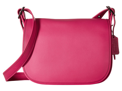 COACH 蔻驰 Gloveton 少女粉光滑牛皮复古马鞍包 转运到手约1500元