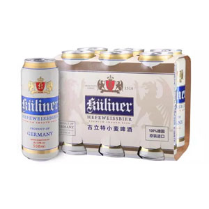 Kuliner古立特 德国原装进口小麦啤酒500ml*6厅 29.9元满99减30 叠加149减30券