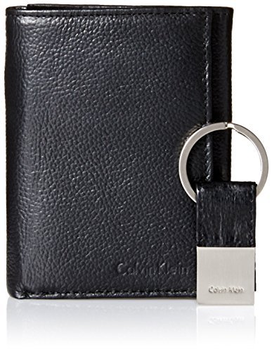 折合50.61元 Calvin Klein 男士真皮三折钱包