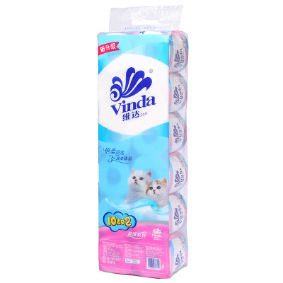 ￥39.90 维达 柔滑3层128g卷纸*27卷