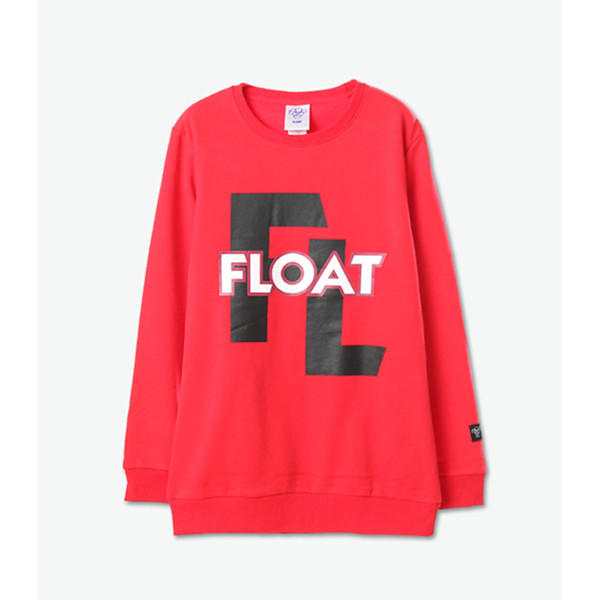 简约有型！FLOAT 抽象字母图案套头卫衣 79元（需邮费）