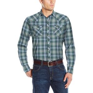 三大传统牛仔品牌Wrangler Western Snap 男士衬衫 $11.26+$10.57直邮 约150元 正价45美元