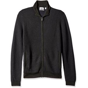 神价M码 CK Merino Plaited 男子美利奴羊毛开衫 $23.23 转运到手约215元 正价108元