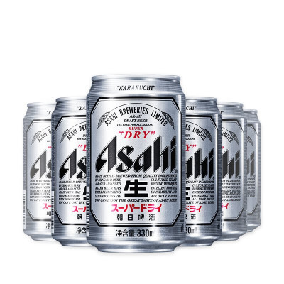 ￥38.00 Asahi 朝日啤酒 超爽 330ml*6罐