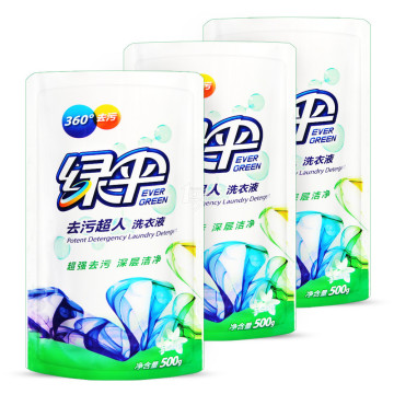 绿伞 去污超人洗衣液 500g*3袋 8.9元