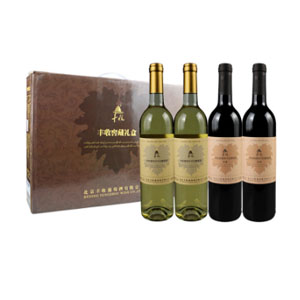 丰收窖藏礼盒干红+干白葡萄酒 750ml*4 礼盒装 限时好价69元
