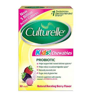 两盒0税免邮到手！Culturelle 康萃乐 益生菌咀嚼片30片 $23.3（约169元）