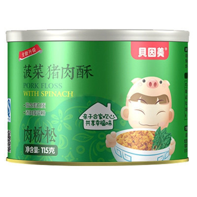 ￥14.50 BEINGMATE 贝因美 菠菜猪肉酥 肉粉松 115g
