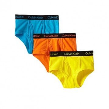 Calvin Klein 卡尔文·克莱恩 Briefs 男孩三角内裤 三条装 海淘 5.9折 USD$8.91(￥61.25)