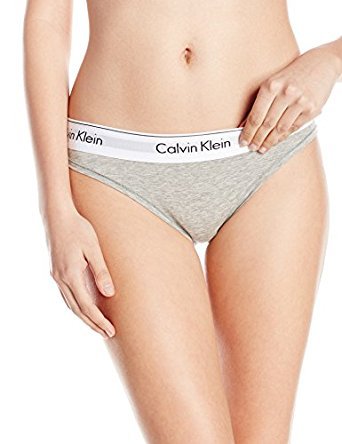 Calvin Klein Women's Modern Cotton Bikini Panty 女士全棉内裤 S灰色 10.54美元
